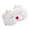 3D Cute Breathable Eye Mask Made from Natural Silk and Plush