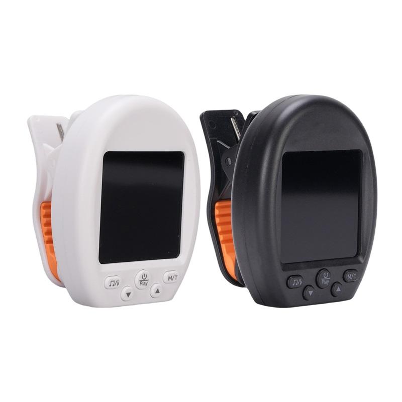 Meideal Guitar Tuner Clip On with Beat Function Portable Guitar Tuner Rotating Clip for Chromatic Guitar Bass Violin Ukulele