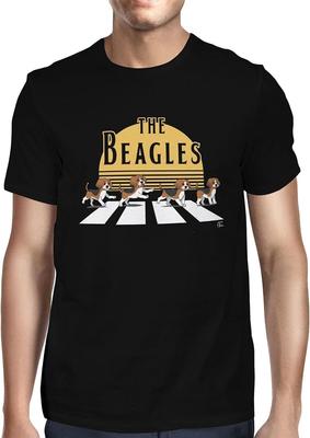 Tee Mens The Beagles Abbey Road Spoof Cotton Men T Shirt