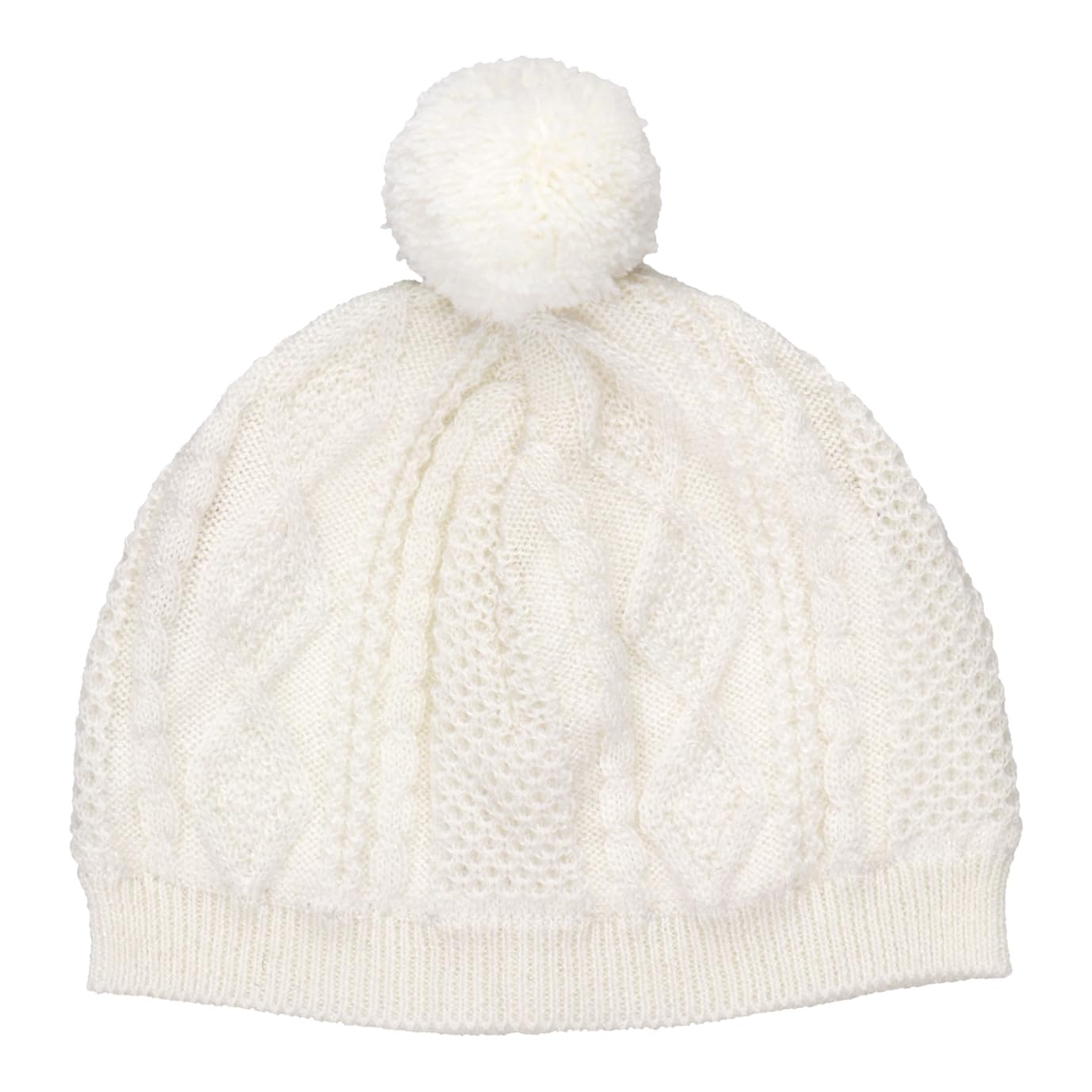 

Baby Castle Aran Knit Hooded Sizes Made in Japan Hat, 42-44,