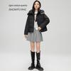 SNOWFLYING Women's Hooded Short Duck Down Jacket
