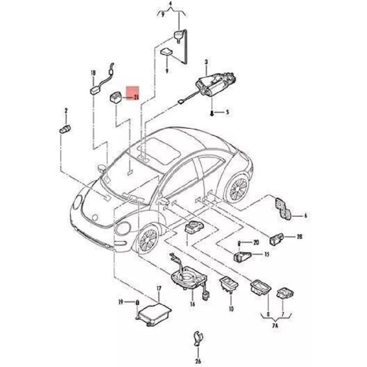 Central Control Switch Easy Installation Replacement Central Door Lock Switch Interior Automotive Accessories for 00-10