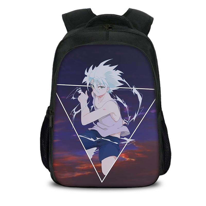 HUNTER × HUNTER Double Layer Backpack Anime Printed Lightweight Kindergarten Primary School Boys and Girls Best Birthday Gift