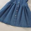 3-10 Years Kids Girls Blue Demin Dress Sleeveless Dress