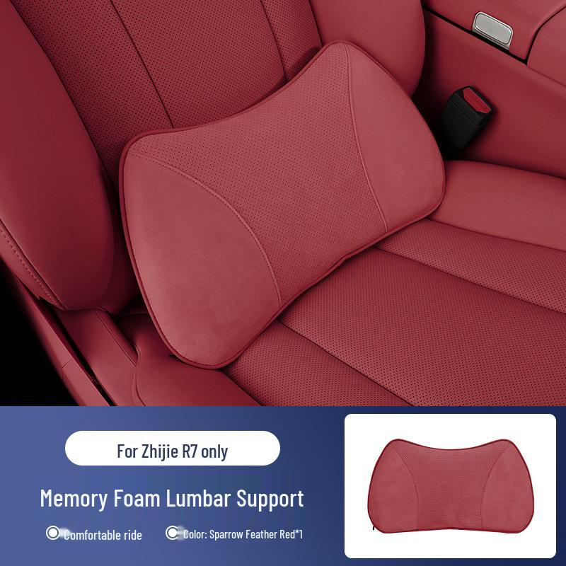 Zhijie R7/S7 Universal Aviation Headrest Neck Pillow with Lumbar Support and Fan.