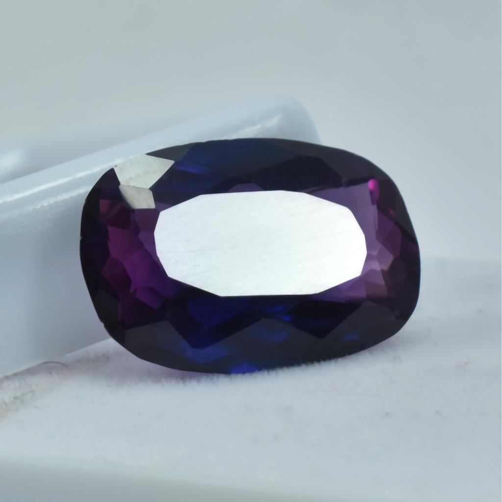 Natural Purple Sapphire Loose Gemstone Cushion Cut 10.45 Ct September Birthstone for Gem Collections