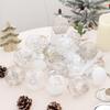 9pcs 8cm Transparent PET Christmas Ornament Set Tree Decoration Modern Minimalist Holiday Hanging Balls