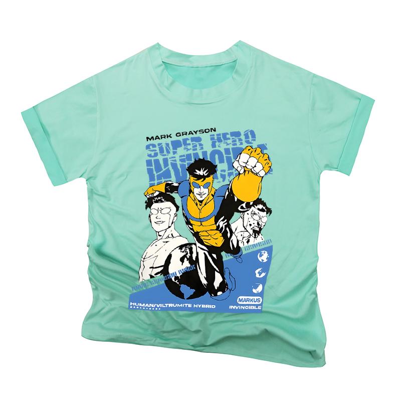 Invincible Universe Cartoon T-Shirt, Shirt Omni-Man Shirt, Graphic T Shirts, Oversized T Shirt, Men Clothing