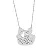 Highquality Polished Titanium Steel Family Necklace For Trendy Couples In Elegant Gold And Silver Colors