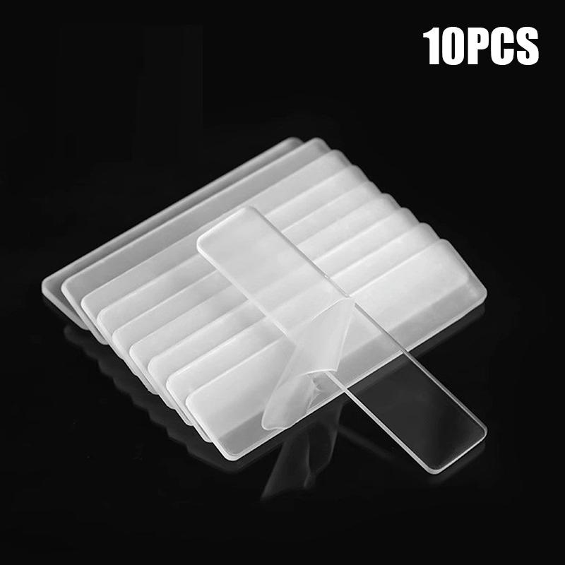 

10/20 шт. прозрачных акриловых прямоугольных полосок для нанесения анестезирующего крема для микроблейдинга, аппликаторных полосок, принадлежностей 10Pcs