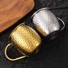 304 Stainless Steel Mug Retro Style Beverage Beer Cup with Handle Hammer Pattern Cup Tea Water Cup