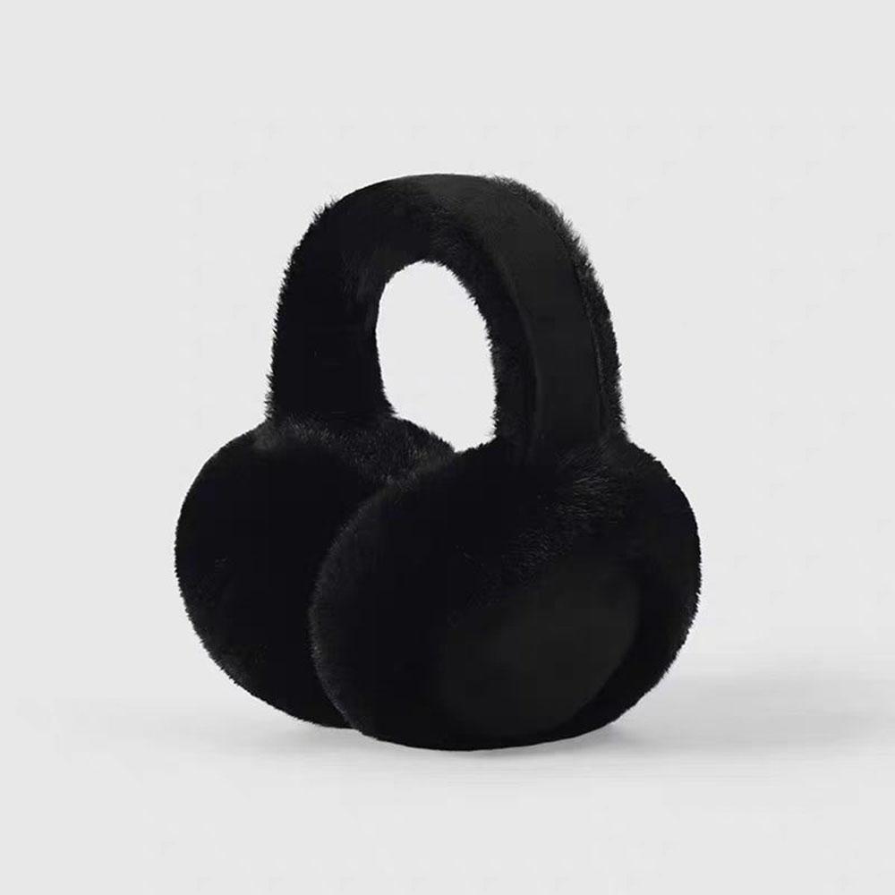 Winter Warm Earmuffs Cute Warm Brown Suede Plush Earmuffs Women's Maillard Collapsible Soft And Thick Earmuffs Winter Wear