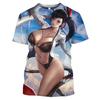 Men's Summer Fashion Casual Loose Plus Size Pattern Printed Sports O Neck Short Sleeved 3D T-shirt Top
