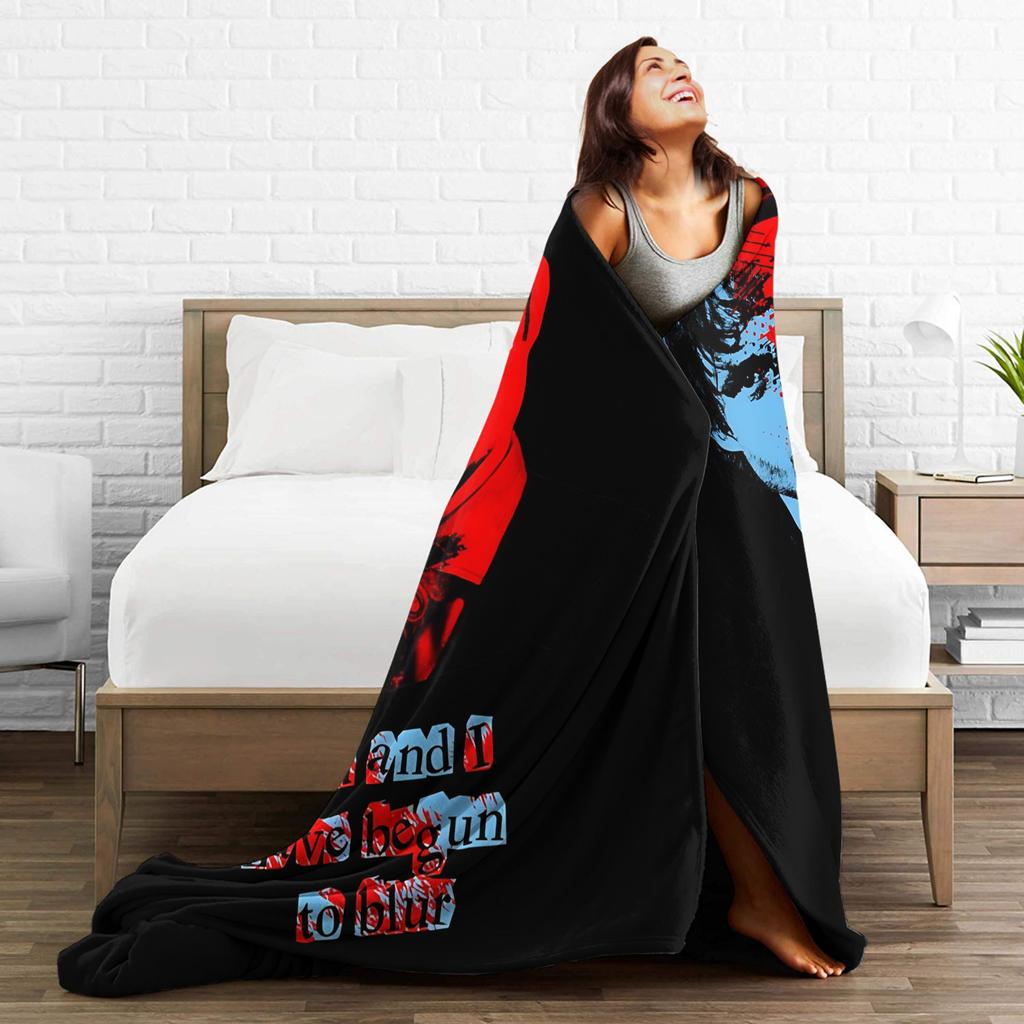 Hannigram Horror Hannibal Lecter Awesome Blanket Cover Flannel Mads Mikkelsen Ultra-Soft Throw Blanket for Travel Bedspread
