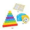Montessori Block Puzzle Toy Spatial Logical Thinking Training Game Rainbow Stacking Blocks Math Educational Child Toy