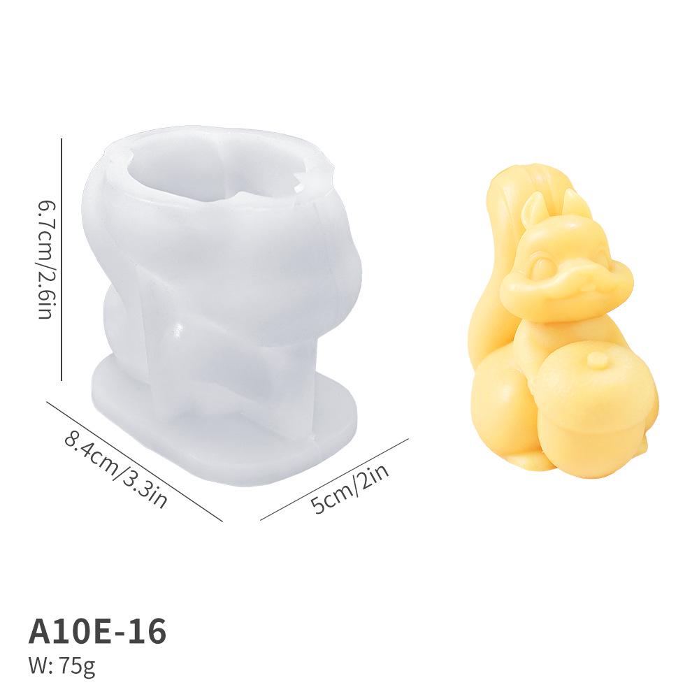 3D Cartoon Kitten & Unicorn Candle Mold Silicone Rabbit DIY Aromatherapy Epoxy Mold