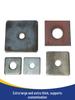 Black Carbon Steel Square Gasket with Hole