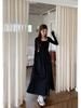 Spring 2026 Women's Square Neck Long Sleeve Slimming Knit Dress