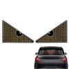 Car Triangle Eye Light Anti-Rear-Collision Lights Interactive Rearview Mirrors Lights 2 Pieces Flexible Screen Multi-Function