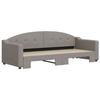 VidaXL Daybed with Trundle Bed Taupe 80x200 Cm Fabric 3197528