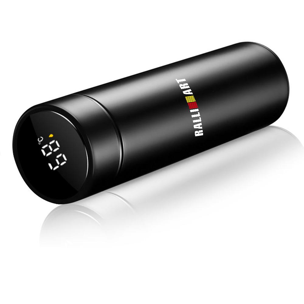 500 ml Portabel Smart Termosflaska för Bil med Temperaturindikator Kopp för MITSUBISHI Ralliart Lancer Competition Outlander ASX EX
