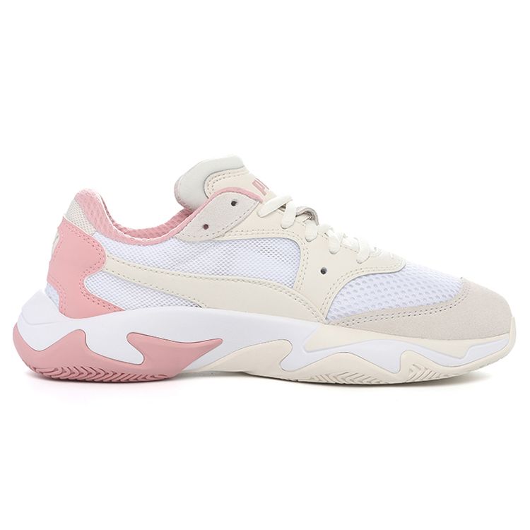 Puma Storm Origin Športové nárazy absorbujúce Odolné proti opotrebeniu Nízke bežné topánky Unisex Tenisky Off-White Ružové 369770-04