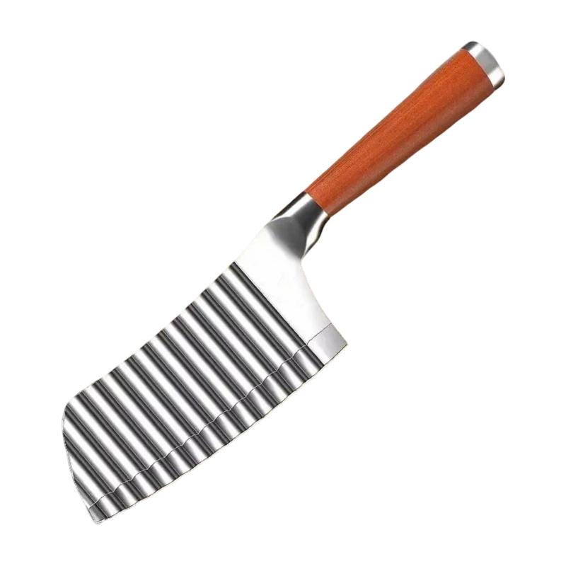 

Durable 304 Stainless Steel Wavy Cutter Potato Slicer Potato Chopper Ideal For Home Cooks And Cooking Enthusiasts 1