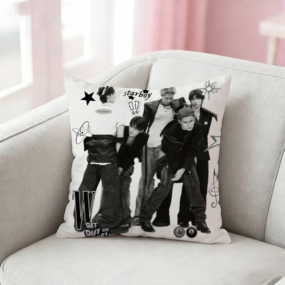 Kpop CORTIS Pillow Case for Sofa Living Room Home office Decor Protective Cover