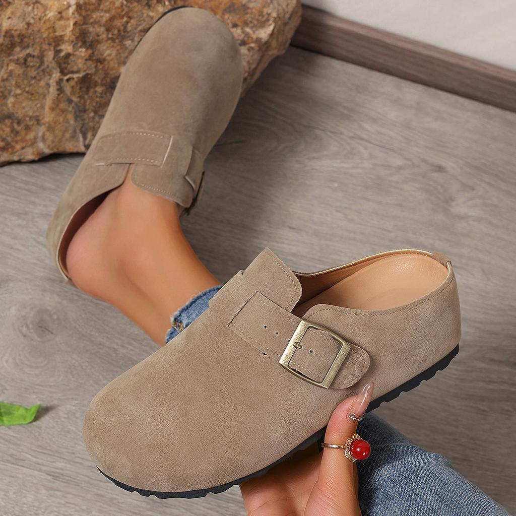 Spring Women Slip-On Flats Shoes Casual Outdoor Mules Shoes Women Vintage Bottom Comfortable Slippers Platform Slides Women