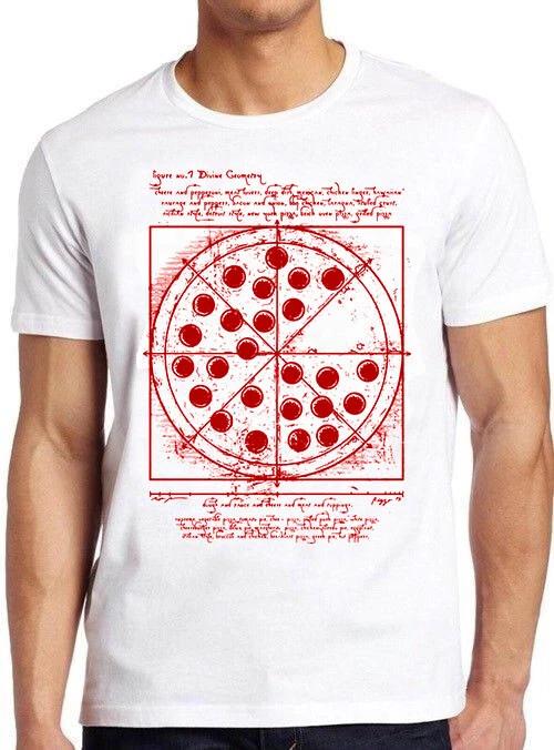 Vitruvian Pizza Leonardo da Vinci Spider Tom Movie Meme Gift Tee T Shirt M587 XXL