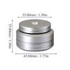 Metal Speaker Support Foot with Central Guide Recess, Double Grip Layers, and Matte Finish for Home Sound Equipment