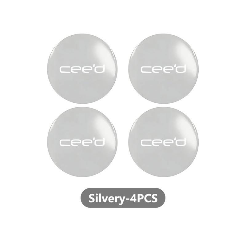 ZZQO4 4pcs 56mm Car Aluminum Logo Wheel Center Hub Cap Badge Sticker For KIA K2 K3 K5 Rio Soul Sportage Soul Ceed Forte Niro Cadenza