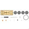 Wood DIY Car Model Kits ,Physics Science Rubber Band Assemble Teaching Learning Cognitive Toys