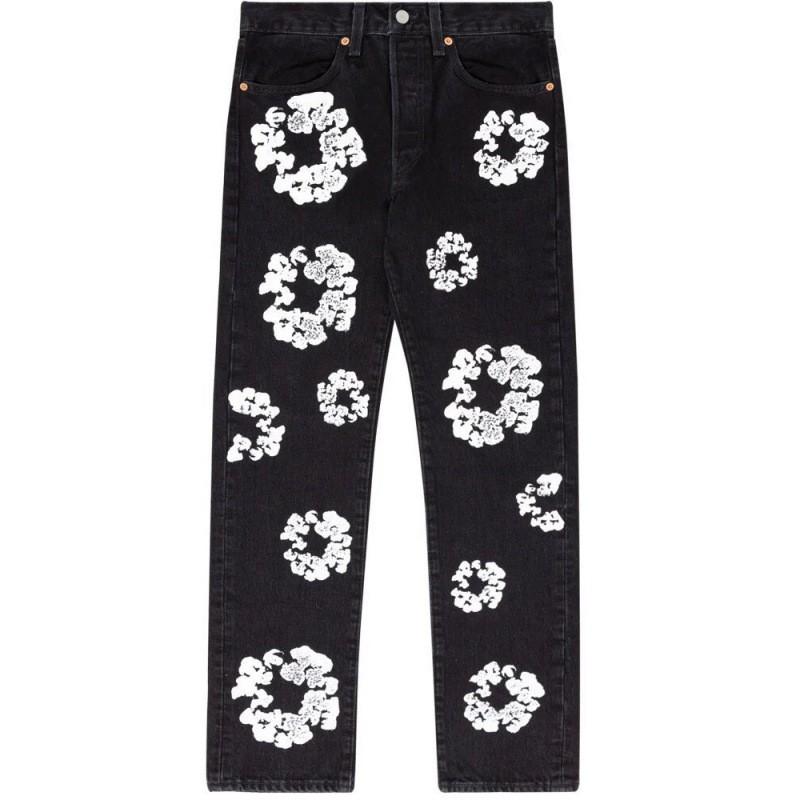 Mens Relaxed Fit Straight Leg Denim