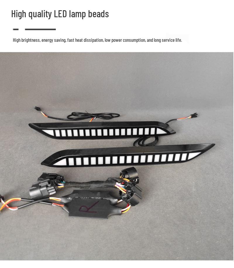 Chery Fengyun T8 LED Daytime Running & Turn Signal Lights for Front Bumper Modification