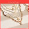 Beach Style Starfish Shell Pearl Necklace Handcrafted For Women Summer