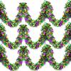 Mardi Gras Decorations Garland 2m Hanging Party Accessory Streamers Green Gold Purple Glittering Garland Decor