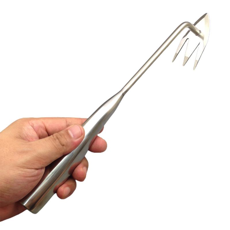 Multifunctional Weeder,Garden Rake Stainless Steel Weeding Loosen The Soil Shovel Agriculture Hoeing Tools