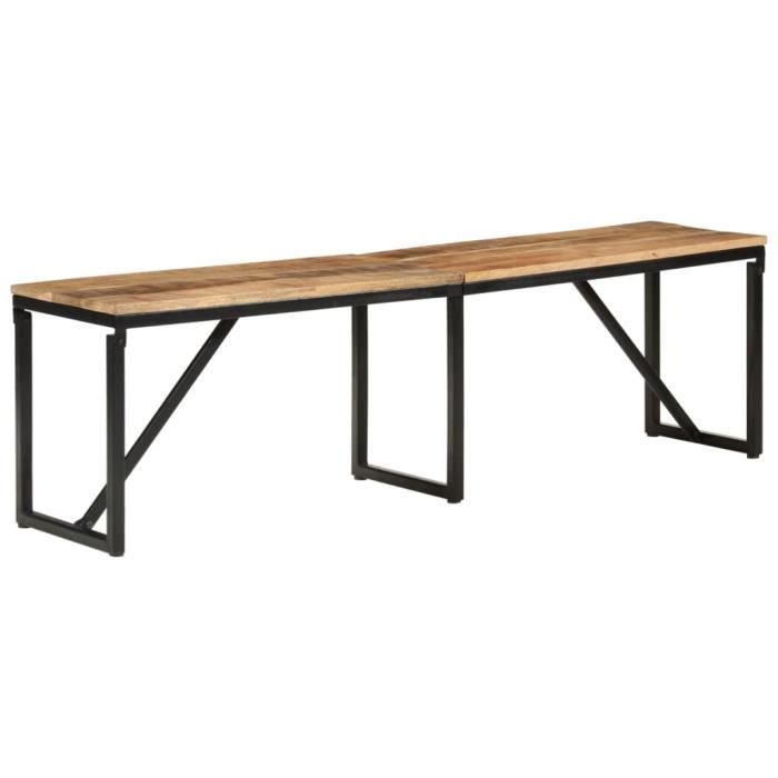 VidaXL Banc 160x35x46 cm bois massif de manguier 351683