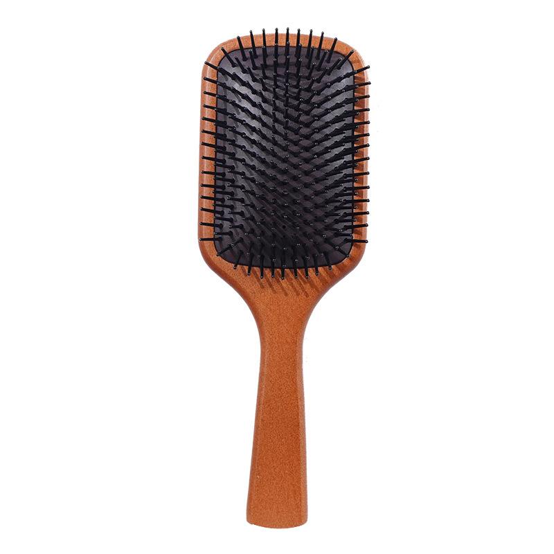 

For Massage Comb Gasbag Anti Static Hair Air Cushion Wooden Hairbrush Wet Curly Detangle Hair Brush Hairdressing Styling L