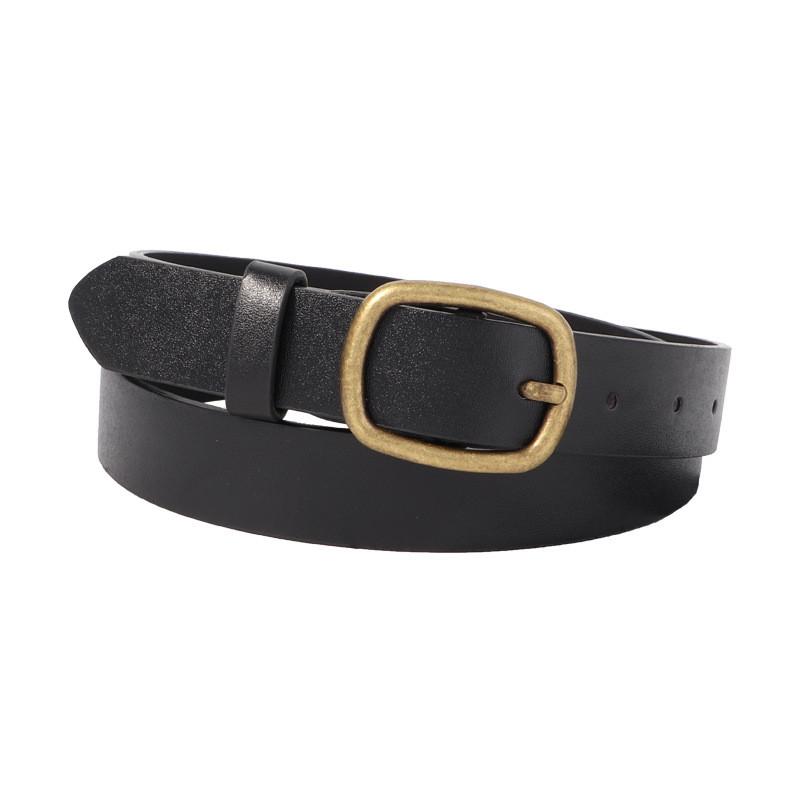 Womens Belt Simple Versatile Retro Korean Style Student Leather Jeans Dress