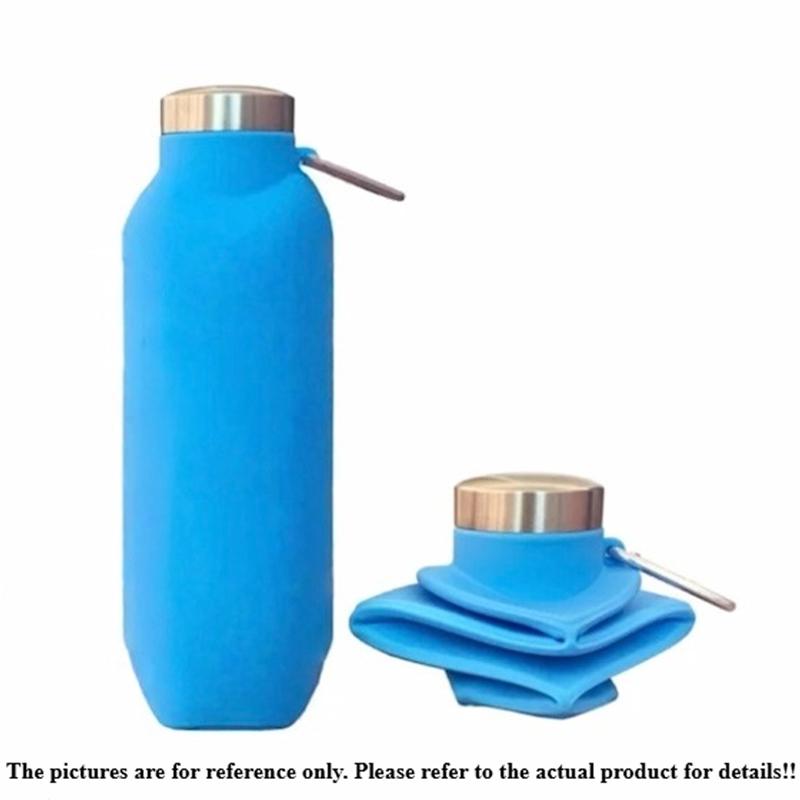 700Ml Silicone Folding Water Bottle Creative Outdoor Portable Stretch Cup Food Grade Outdoor Sport Water Bottle Foldable Cup Set