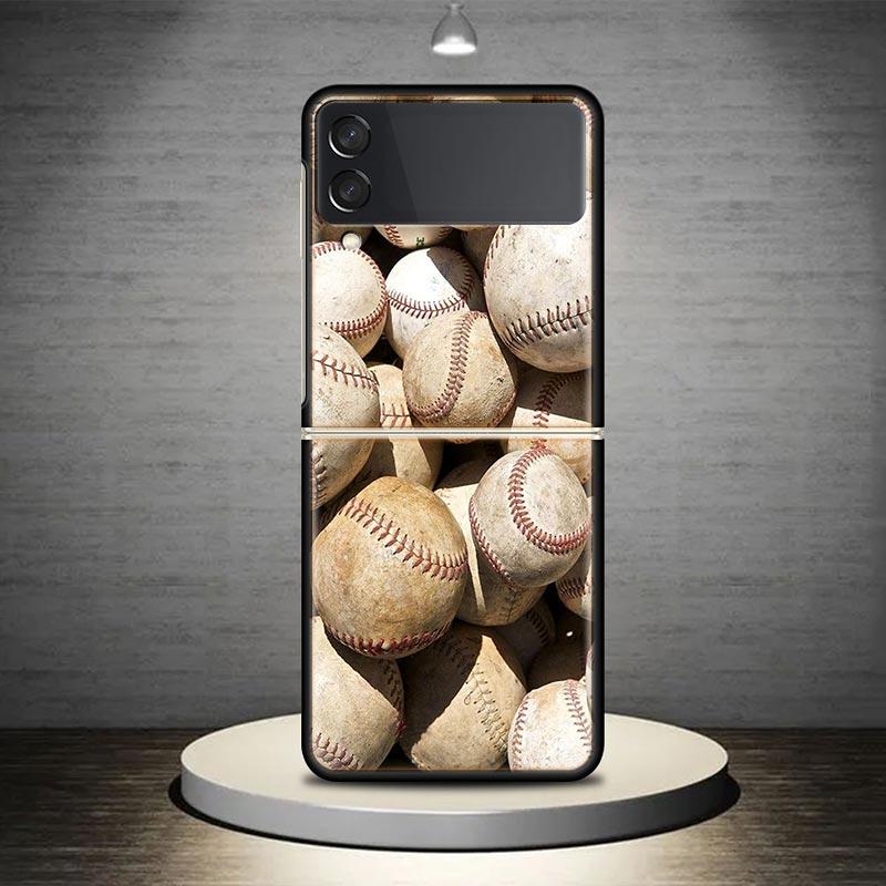 Baseball Sport Phone Case Cover for Samsung Galaxy Z Flip7 Flip6 Flip 7 6 5 4 3 Flip3 Flip4 Flip5 5G Shockproof Fundas Galaxy Z