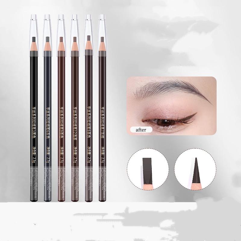 Tužka na obočí oboustranná, voděodolná a nerozmazávající se definér obočí se spirálkou, přirozeně vypadající jemný dlouhotrvající denní make-up