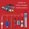 6Pcs Bit Holder Keychains Quick Release Portable Screwdriver Drill 1/4inch Easy Changes Hex Shank Tool Set for Driver