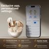 Good Selling Mini Half In-ear  Earphones Support EQ Custom OTA Upgrade Dual Device Connection Wireless Earbuds