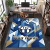 Crystal Velvet Rug FC Zürich Print Custom Name Text Floor Mat Home Decor