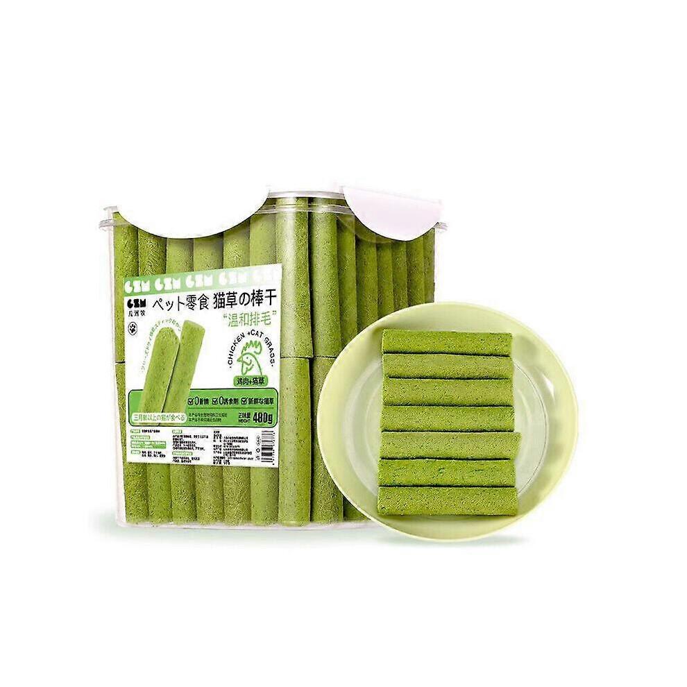 (80pcs)80PCS Cat Grass Teeth Grinding Stick Snacks Cat Teeth Cleaning Sticks Pet