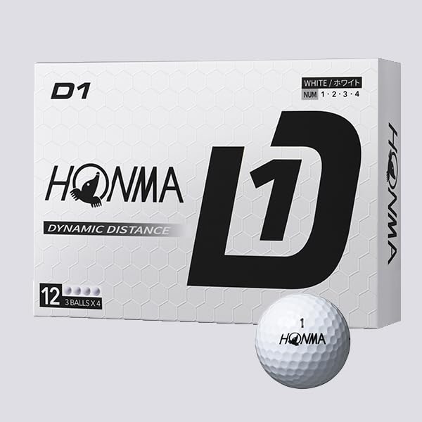 2 Dozen D1 HONMA White Golf Honma Golf Honma Golf White Balls, 2024,