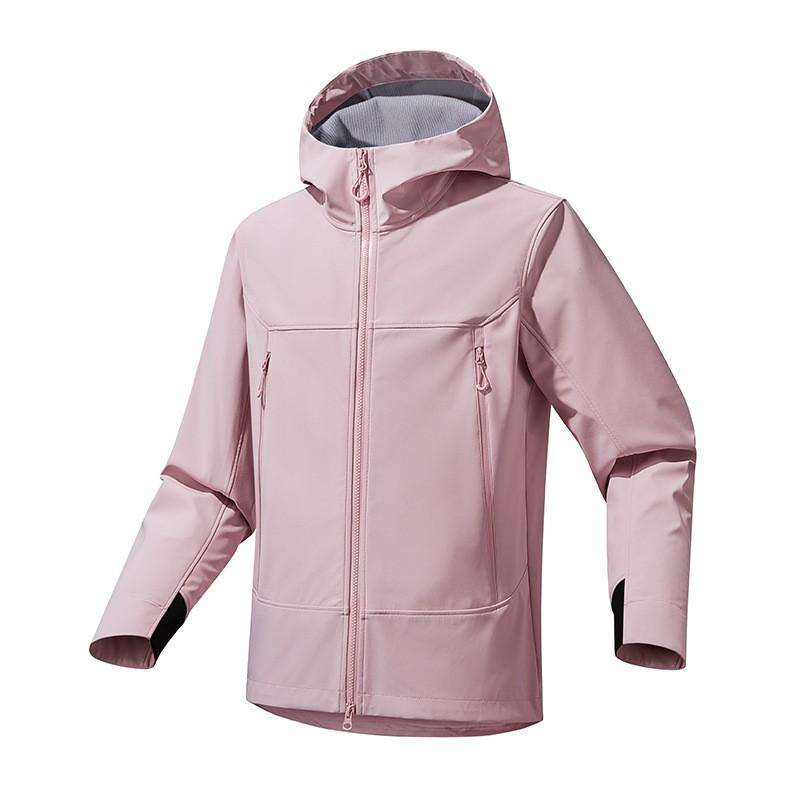 Unisex Softshell Jacket With Hood Skiing Hiking Outdoor Sports Windproof Warm Lightweight